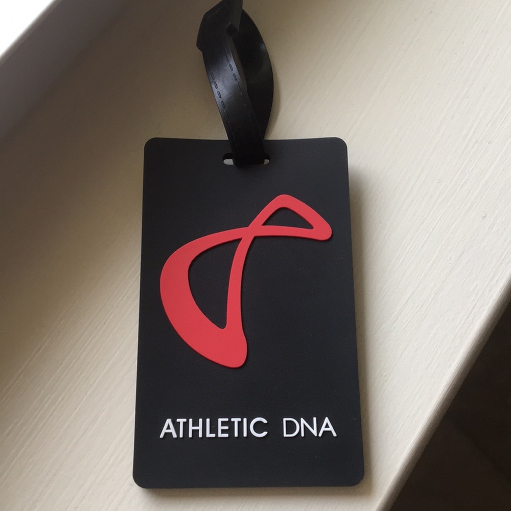 New Athletic DNA Black Luggage Tag with Gift Box